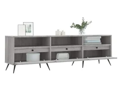 Joël Mueble para TV madera contrachapada gris Sonoma 150x30x44,5 cm