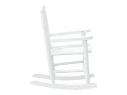 Juego de 2 mecedoras infantiles de madera maciza de álamo blanco