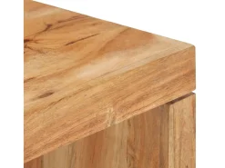 Juego de 2 mesas de centro de madera maciza de acacia