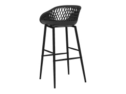 Juego de 4 sillas de bar negras