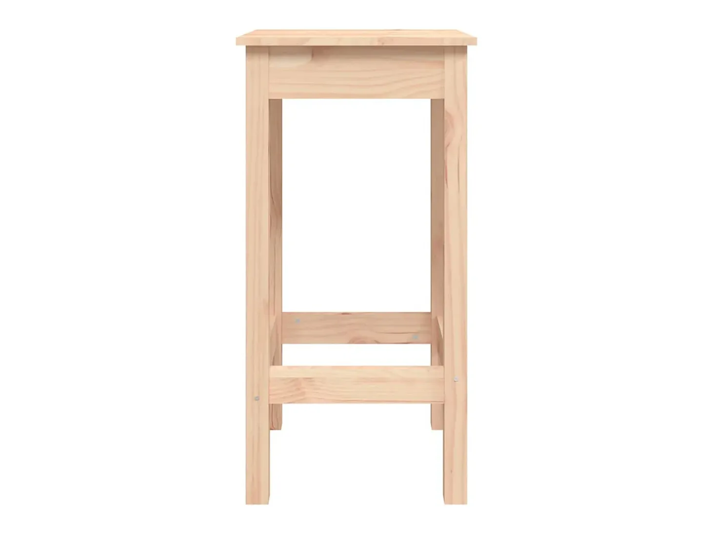 Juego de 2 sillas de bar 40x40x78 cm madera maciza de pino
