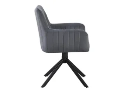 Juego de 2 sillas tapizadas "Pharell" - 60 x 61 x 91 cm - Gris