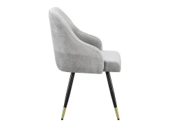 Juego de 2 sillas tapizadas "Harmony" - 54 x 57 x 90 cm - Beige
