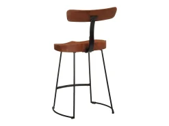 Juego de 2 taburetes de bar 49x43x79 cm madera maciza de mango