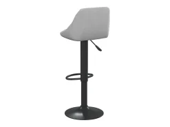 Juego de 2 taburetes de bar de terciopelo gris claro