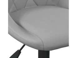Juego de 2 taburetes de bar de terciopelo gris claro