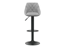 Juego de 2 taburetes de bar de terciopelo gris claro