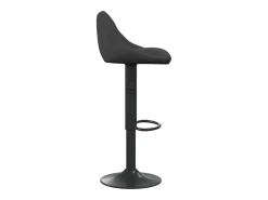 Juego de 2 taburetes de bar de terciopelo negro