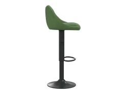 Juego de 2 taburetes de bar de terciopelo verde oscuro