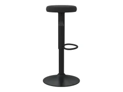 Juego de 2 Taburetes de cocina terciopelo negro ES39184