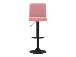 Juego de 2 Taburetes de cocina terciopelo rosa ES91656