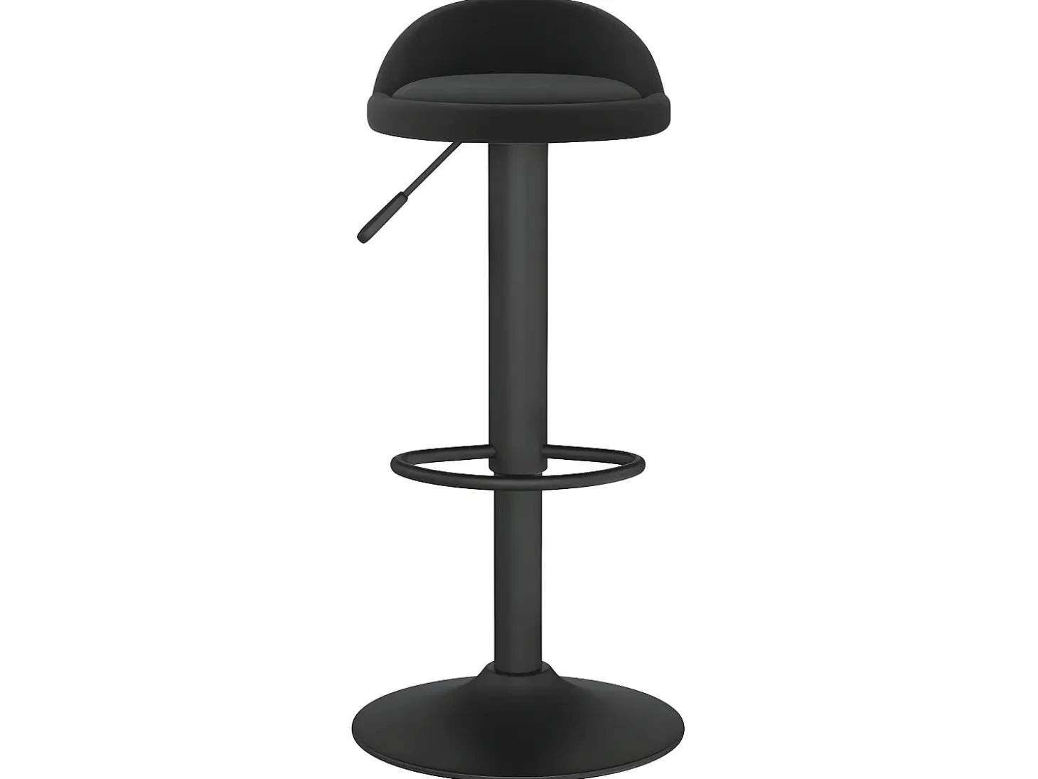 Juego de 2 Taburetes de cocina terciopelo negro ES43820