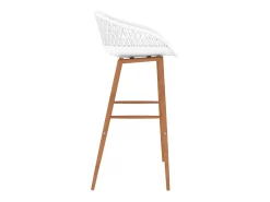 Juego de 2 Taburetes de cocina blanco ES10442