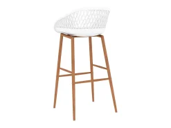 Juego de 2 Taburetes de cocina blanco ES10442