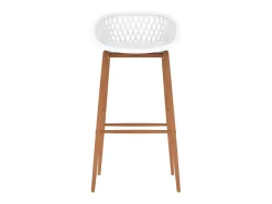 Juego de 2 Taburetes de cocina blanco ES10442