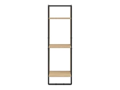 Juego de estantes de pared de 6 piezas con barras, roble Sonoma