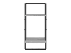 Juego de estantes de pared de 4 piezas con barras, gris Sonoma