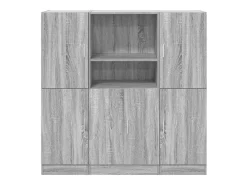 Juego de gabinetes de cocina de 3 piezas en gris Sonoma