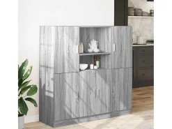 Juego de gabinetes de cocina de 3 piezas en gris Sonoma