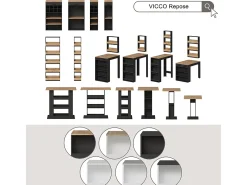 Juego de mesa de bar blanco/antracita 65x65x106 repose