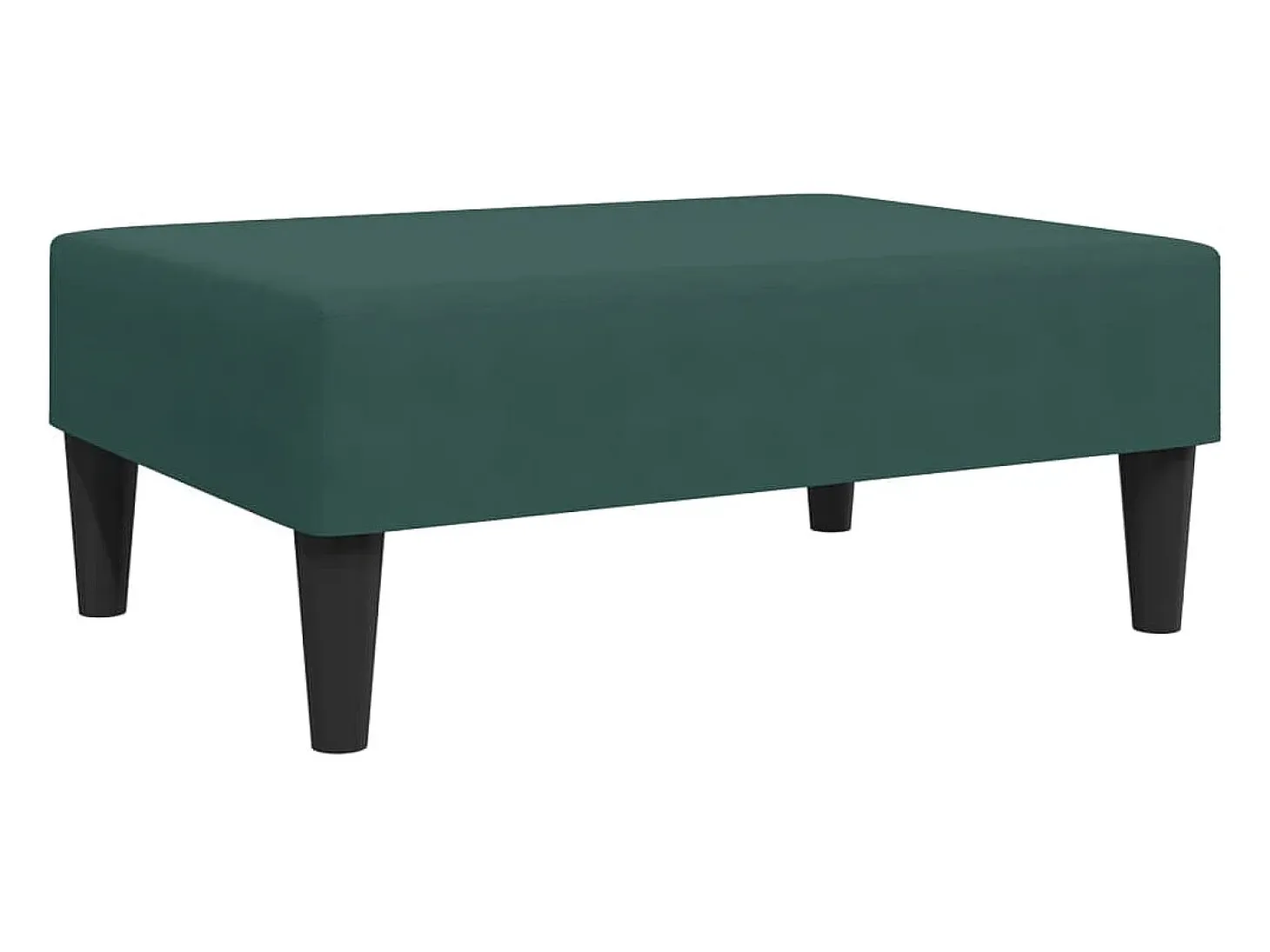 Juego de sofás 2 piezas terciopelo verde oscuro