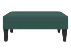 Juego de sofás 2 piezas terciopelo verde oscuro