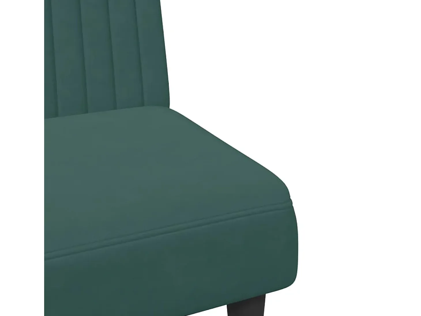 Juego de sofás 2 piezas terciopelo verde oscuro