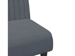 Juego de sofás 2 piezas terciopelo gris oscuro