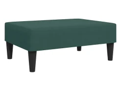 Juego de sofás 2 piezas terciopelo verde oscuro