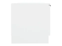 Kaelyn Mueble de TV madera contrachapada blanco 102x35x36,5 cm