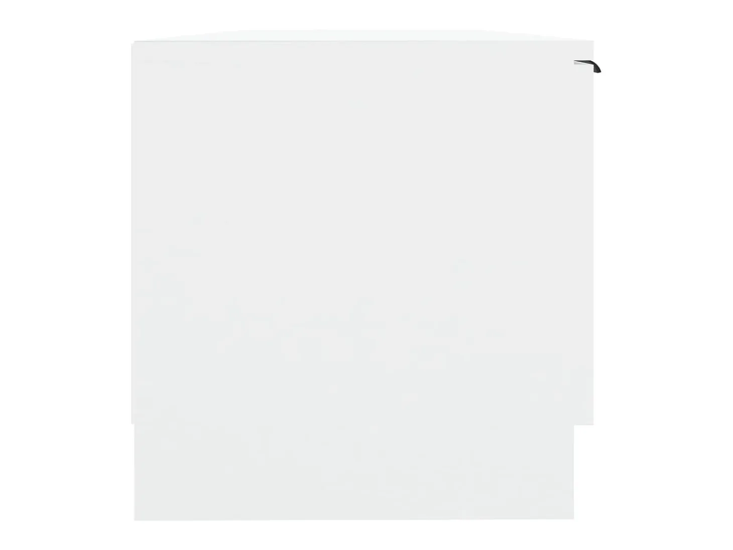 Kaelyn Mueble de TV madera contrachapada blanco 102x35x36,5 cm