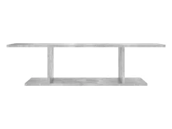 Kiandra Mueble de TV de pared gris hormigón 103x30x26,5 cm