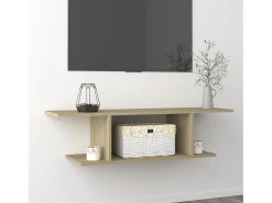 Kiandra Mueble de TV de pared roble Sonoma 103x30x26,5 cm