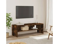 Kobe Mueble de TV madera de ingeniería roble ahumado 120x40x40 cm