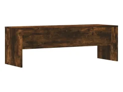 Kobe Mueble de TV madera de ingeniería roble ahumado 120x40x40 cm