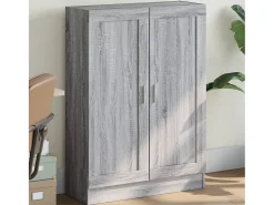 Krimpen aan den IJssel Armario de madera de ingeniería gris sonoma 82,5x30,5x115 cm