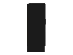 Krimpen aan den IJssel Armario de libros madera contrachapada negro 82,5x30,5x80 cm
