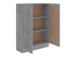 Krimpen aan den IJssel Armario de libros contrachapada gris hormigón 82,5x30,5x11 cm