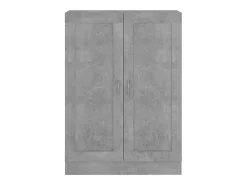 Krimpen aan den IJssel Armario de libros contrachapada gris hormigón 82,5x30,5x11 cm