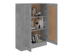 Krimpen aan den IJssel Armario de libros contrachapada gris hormigón 82,5x30,5x11 cm