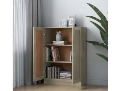 Krimpen aan den IJssel Estantería madera contrachapada color roble 82,5x30,5x115 cm