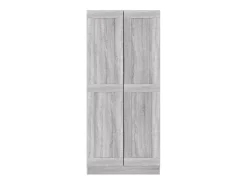 Krimpen aan den IJssel Estantería madera contrachapada gris Sonoma 82,5x30,5x185,5 cm