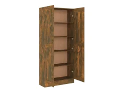 Krimpen aan den IJssel Estantería madera contrachapada roble ahumado 82,5x30,5x185,5cm