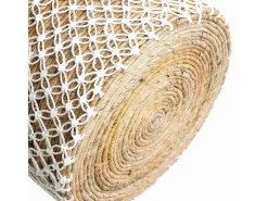 La Cesta de Macramé con Costura Cruzada - L