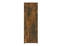 Lacey Estantería madera contrachapada color roble ahumado 90x30x90 cm