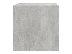Lackland AFB Mueble de TV madera contrachapada gris hormigón 80x40x40 cm