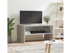 Lackland AFB Mueble de TV madera de ingeniería gris Sonoma 80x40x40 cm