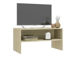 Lackland AFB Mueble de TV madera contrachapada roble Sonoma 80x40x40cm