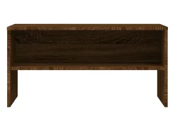 Lackland AFB Mueble de TV madera de ingeniería marrón roble 80x40x40 cm