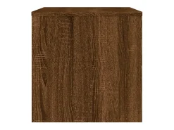 Lackland AFB Mueble de TV madera de ingeniería marrón roble 80x40x40 cm